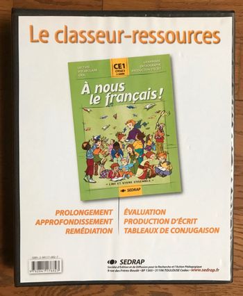 Classeur Ressources « A Nous le français » CE1 -SEDRAP