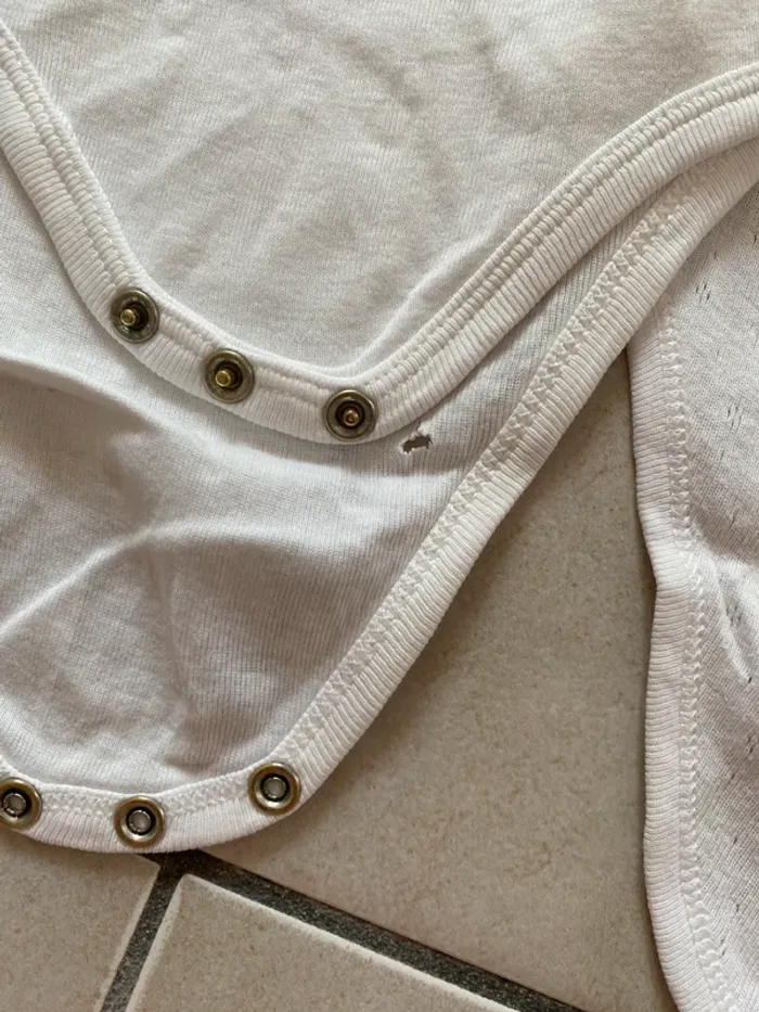Lot de 2 body filles Kiabi 24 mois blanc - photo numéro 3