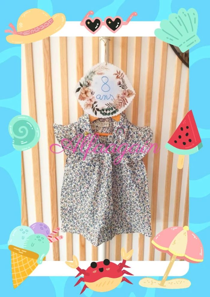Chemise next fleurie neuve 8ans