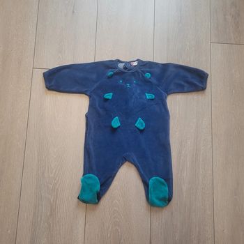 Pyjama bleu. Garçon 3 mois. Marque Dpam