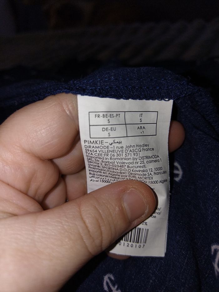 Chemisier bleu motif ancre marine Pimkie S - photo numéro 3