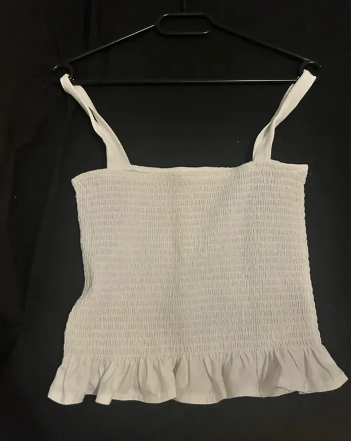 Crop top blanc H&M taille M