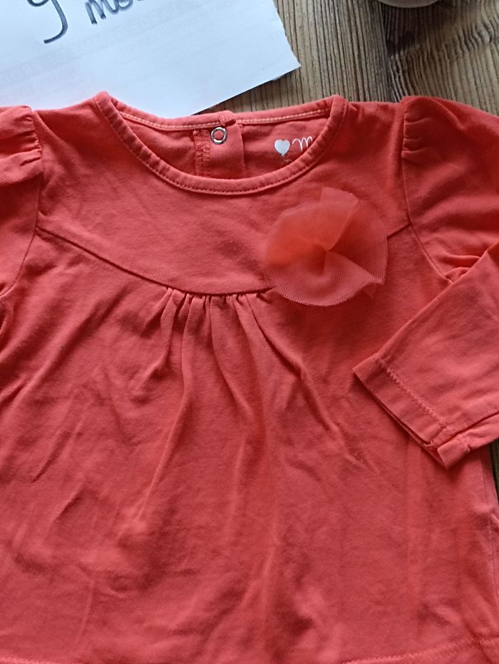 T-shirt manches longues fille 9 mois - photo numéro 2