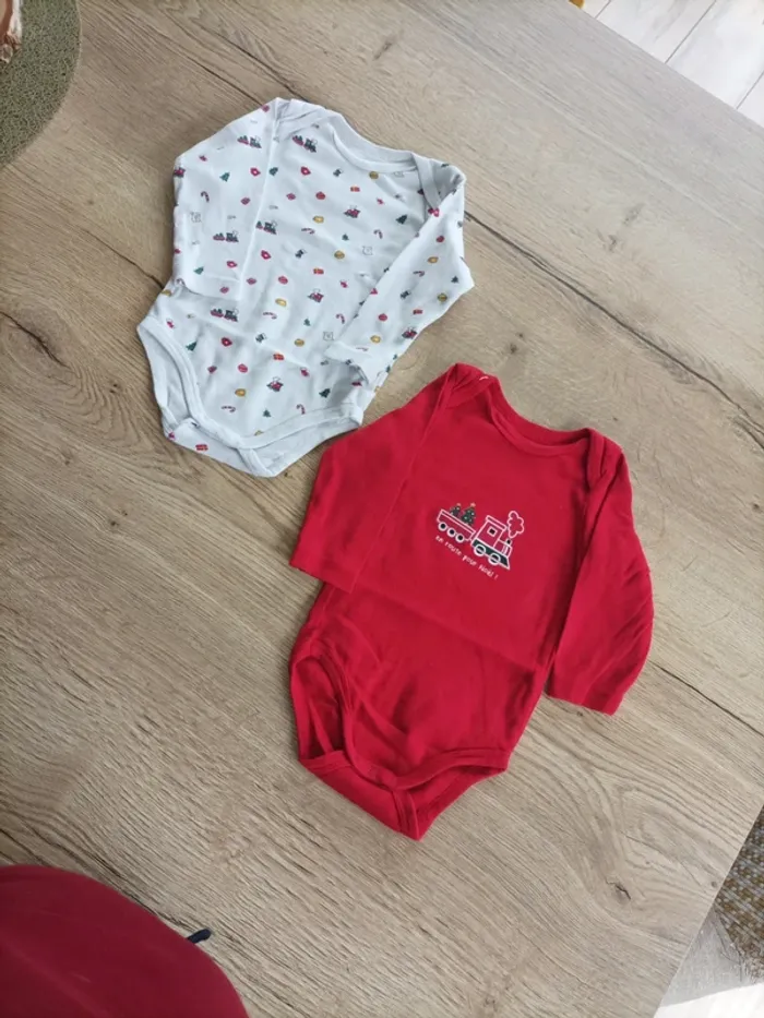 Bodys de Noël 12 mois