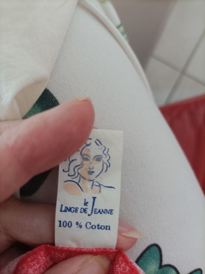 NAPPE RONDE + 6 SERVIETTES COTON MOTIF CACTUS - - photo numéro 4