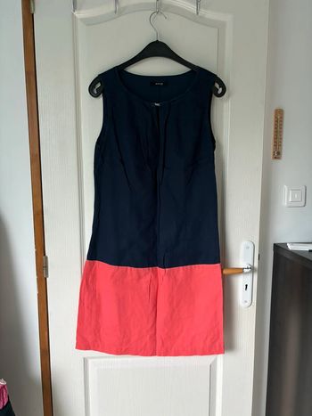 Robe débardeur burton bleu marine et rose