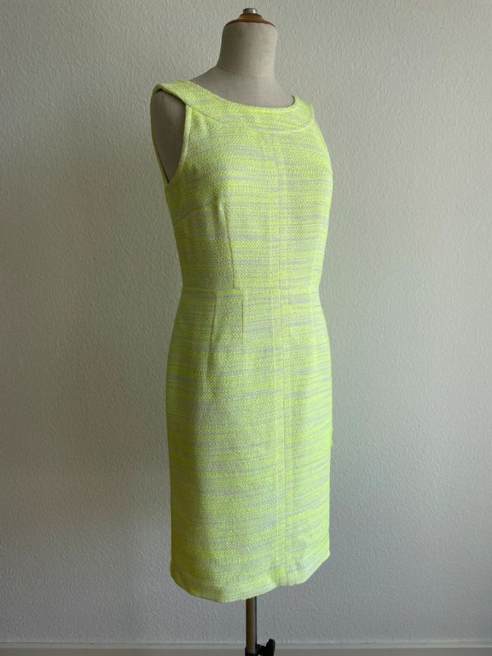 Robe chinée jaune fluo Devernois