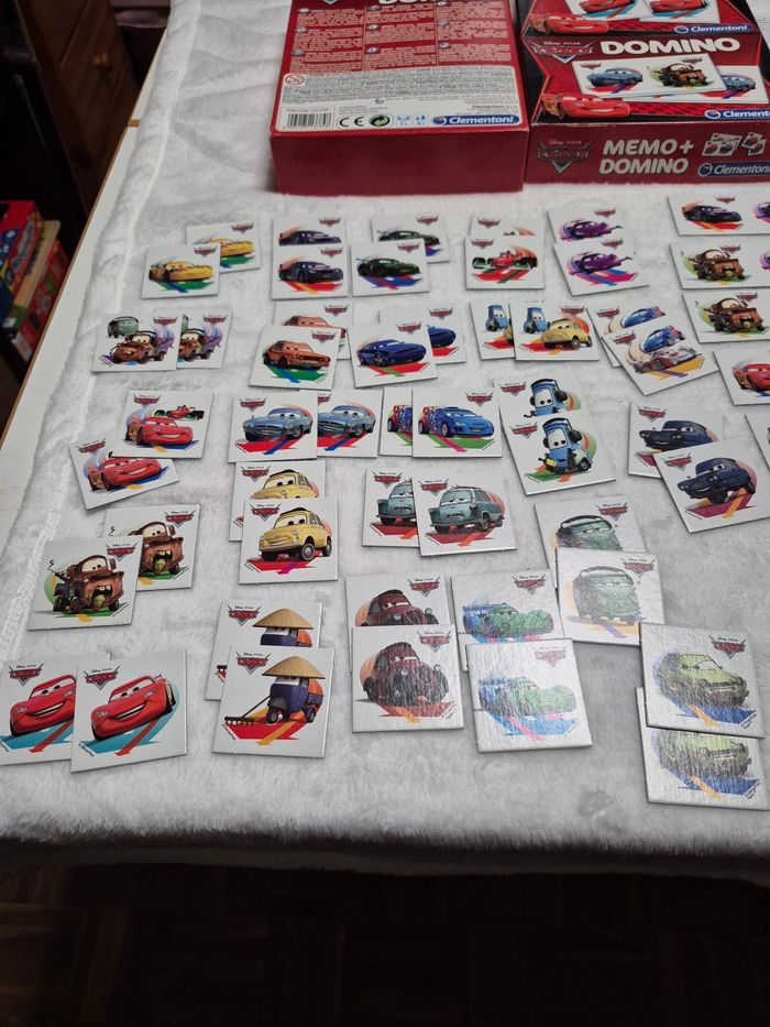 Boîte de jeux memo + domino Cars - photo numéro 7