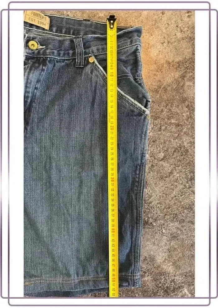 Short jean cargo homme Old navy 34x32 Pantaloncini carpentiere uomo Zimmermannsshorts Herren - photo numéro 4