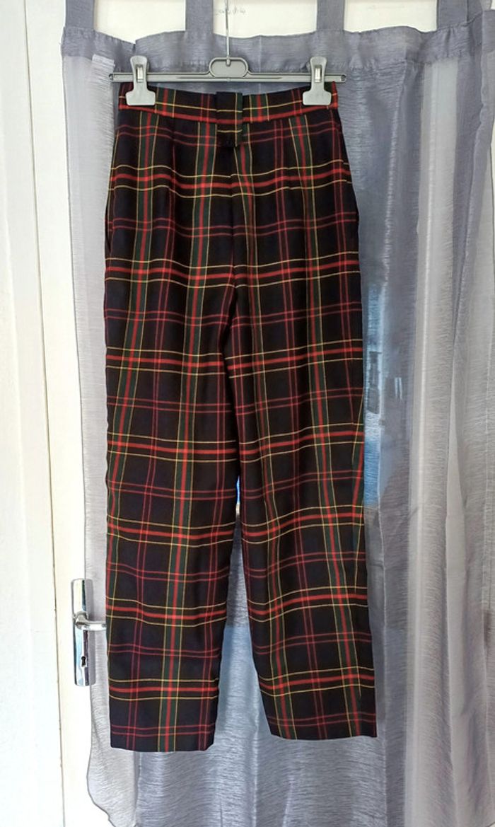 Pantalon écossais taille haute Verdosa taille 36 - photo numéro 5