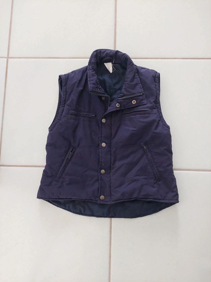 Gilet sans manches marine 7 ans