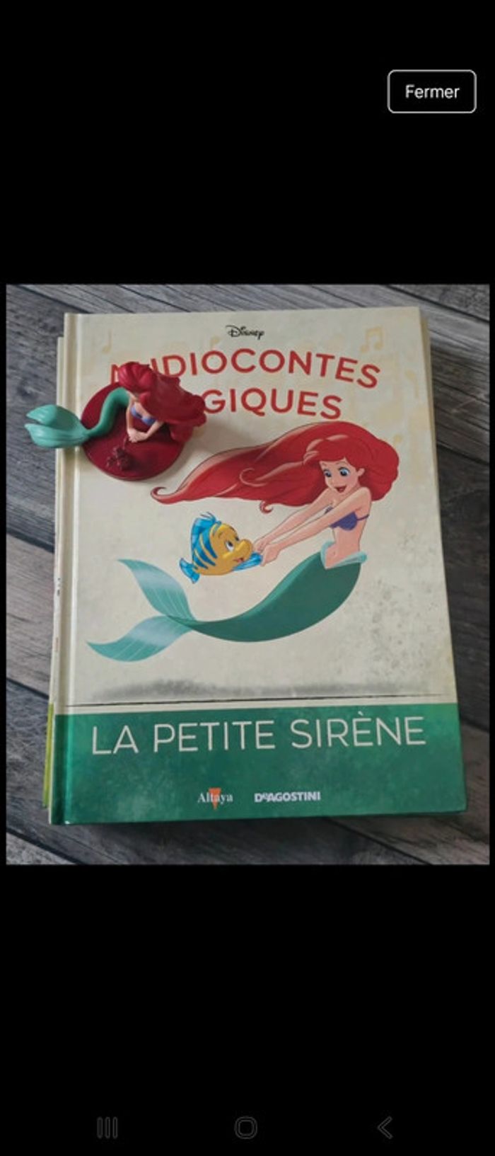 Livre+Figurine 9 sirene audioconte magique altaya deagostini disney magic audio conte compte