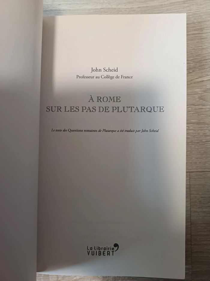 A Rome sur les pas de Plutarque John Scheid - photo numéro 8