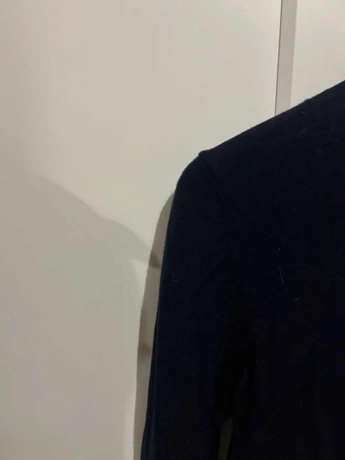 637 – pull uni noir à manches longues en cachemire et coton Bonobo - photo numéro 4