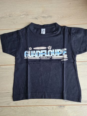 Tshirt Noir 2 ans Guadeloupe