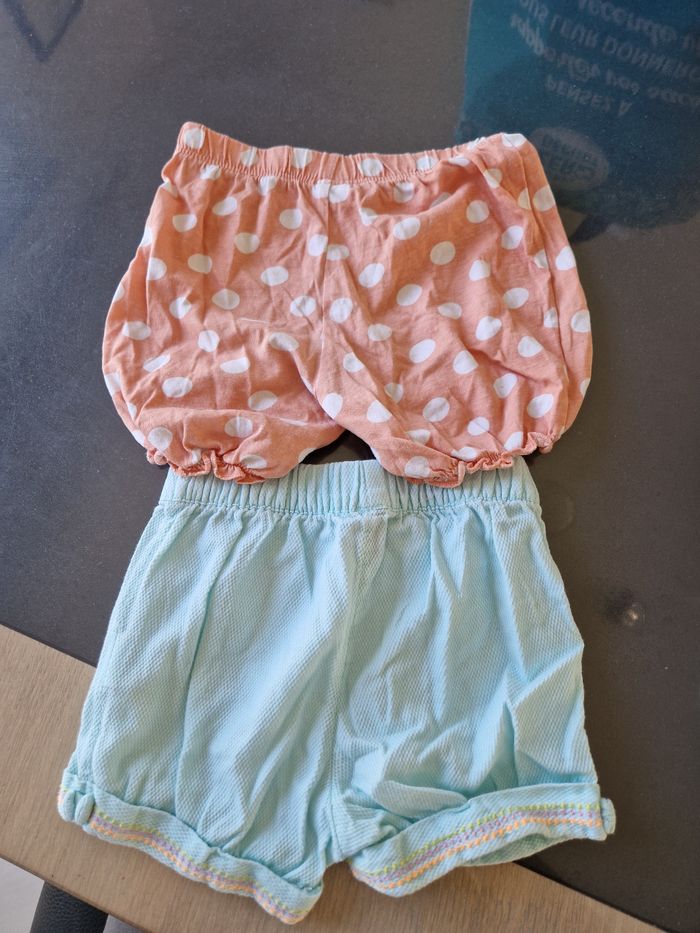 Lots de deux short fille taille 18 mois - photo numéro 4