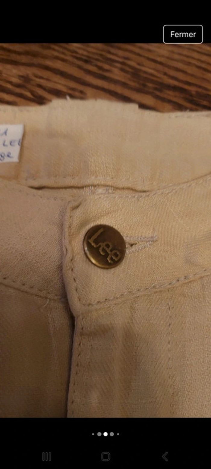 Mini jupe Beige Lee taille S - photo numéro 13