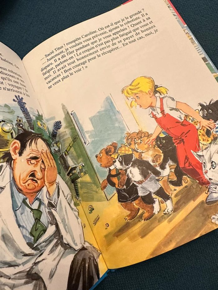 Livre bd album bords multicolores couleurs rare Caroline et les vacances de Titus Pierre Probst - photo numéro 5