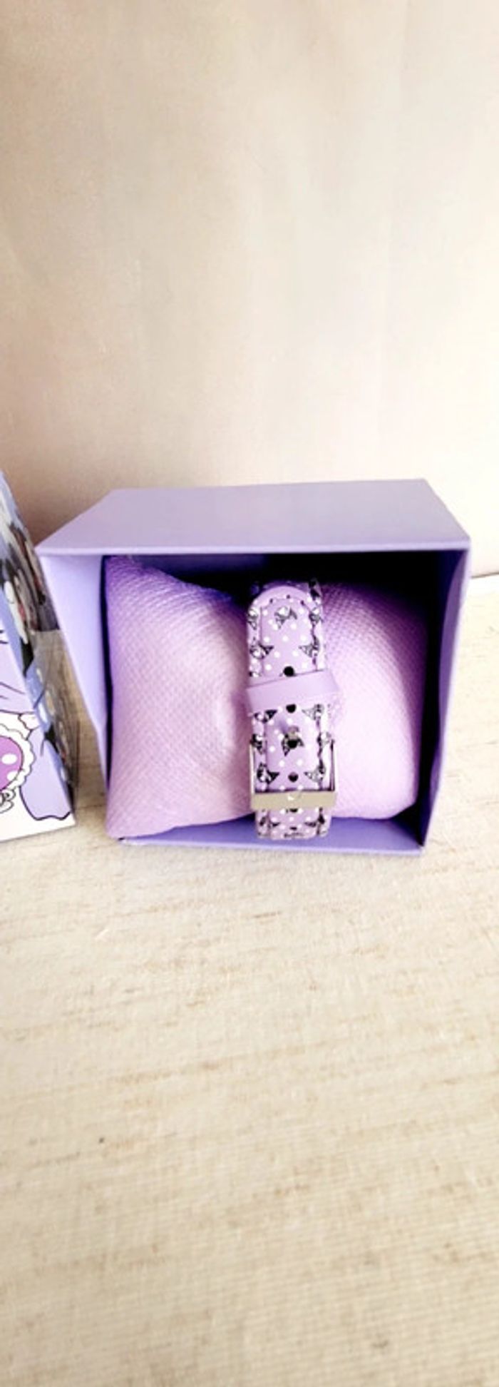 Montre Kuromi violette avec coffret - Style kawaii Sanrio - photo numéro 3