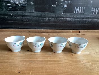 4 tasses porcelaine chine