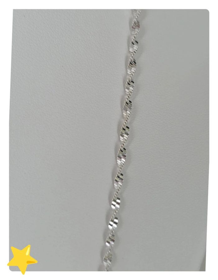 Collier maille Torsadé 2mm 65cm - photo numéro 4