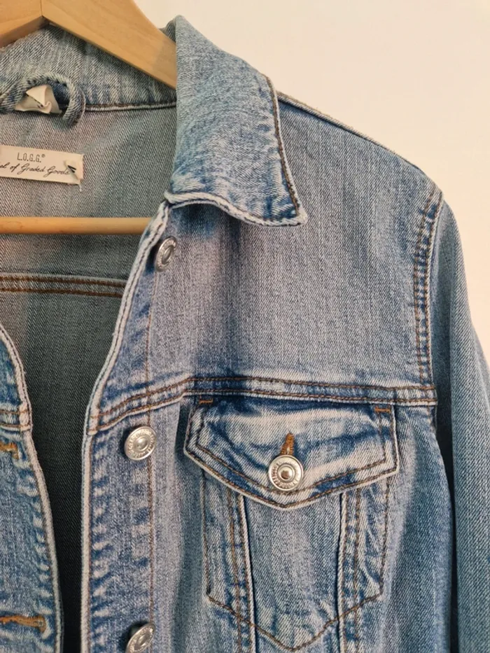 Veste en jean H&M – Taille L - photo numéro 3