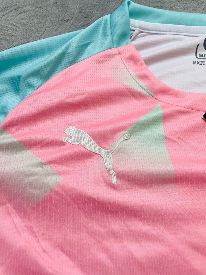 Maillot concept foot Maroc rose et bleu taille S - photo numéro 5