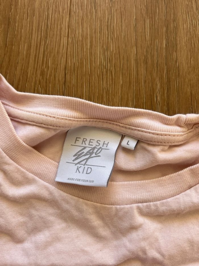 T-shirt fresh ego kid rose taille L - photo numéro 3