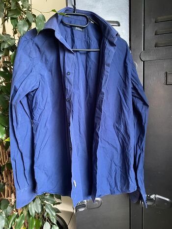 Chemise homme, bleu marine, taille 40 , Fusaro