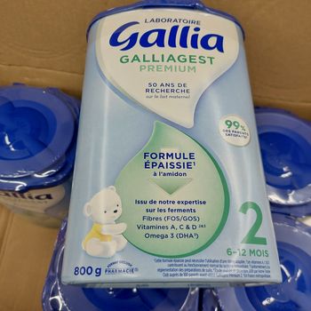 Lot de 6 jointes de lait Gallia 2