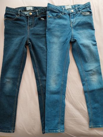 Lot de 2 jeans super skinny fille 8 ans
