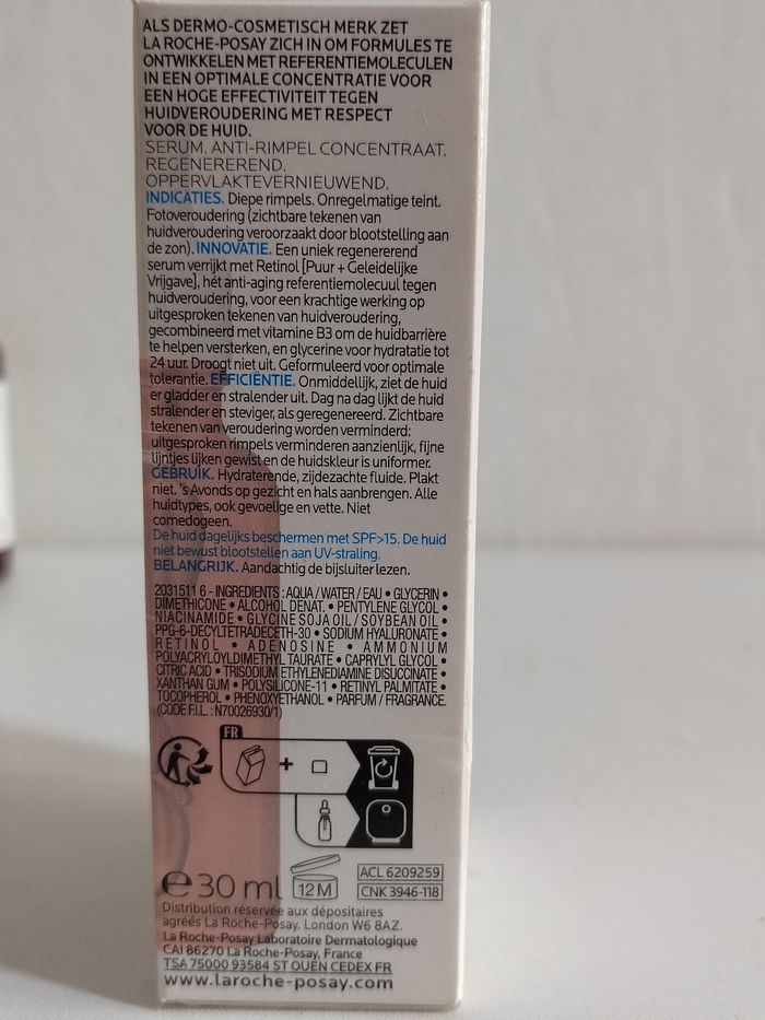 Sérum concentré anti rides La Roche Posay Retinol B3 régénérant resurfacant - photo numéro 7