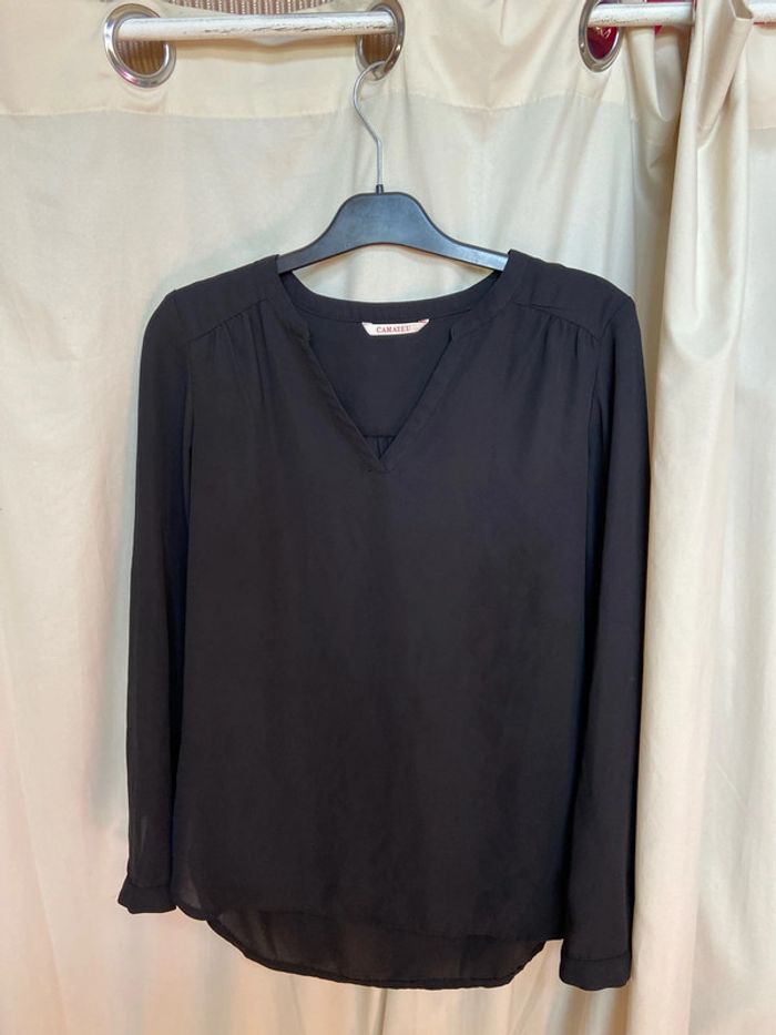 Blouse noire camaïeu