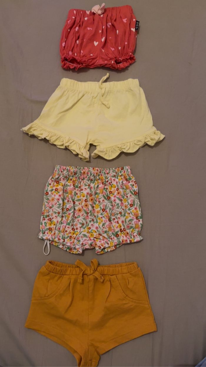 Lot de 3 short bébé fille