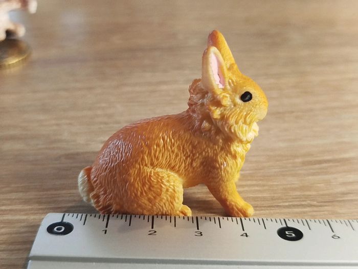Schleich lapin lion Roux Figurine Animal de la ferme - photo numéro 5