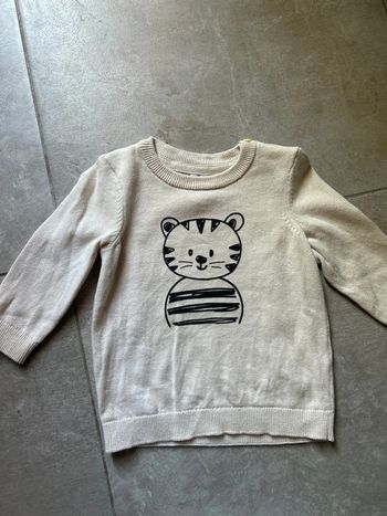 Pull chat bébé 9 mois