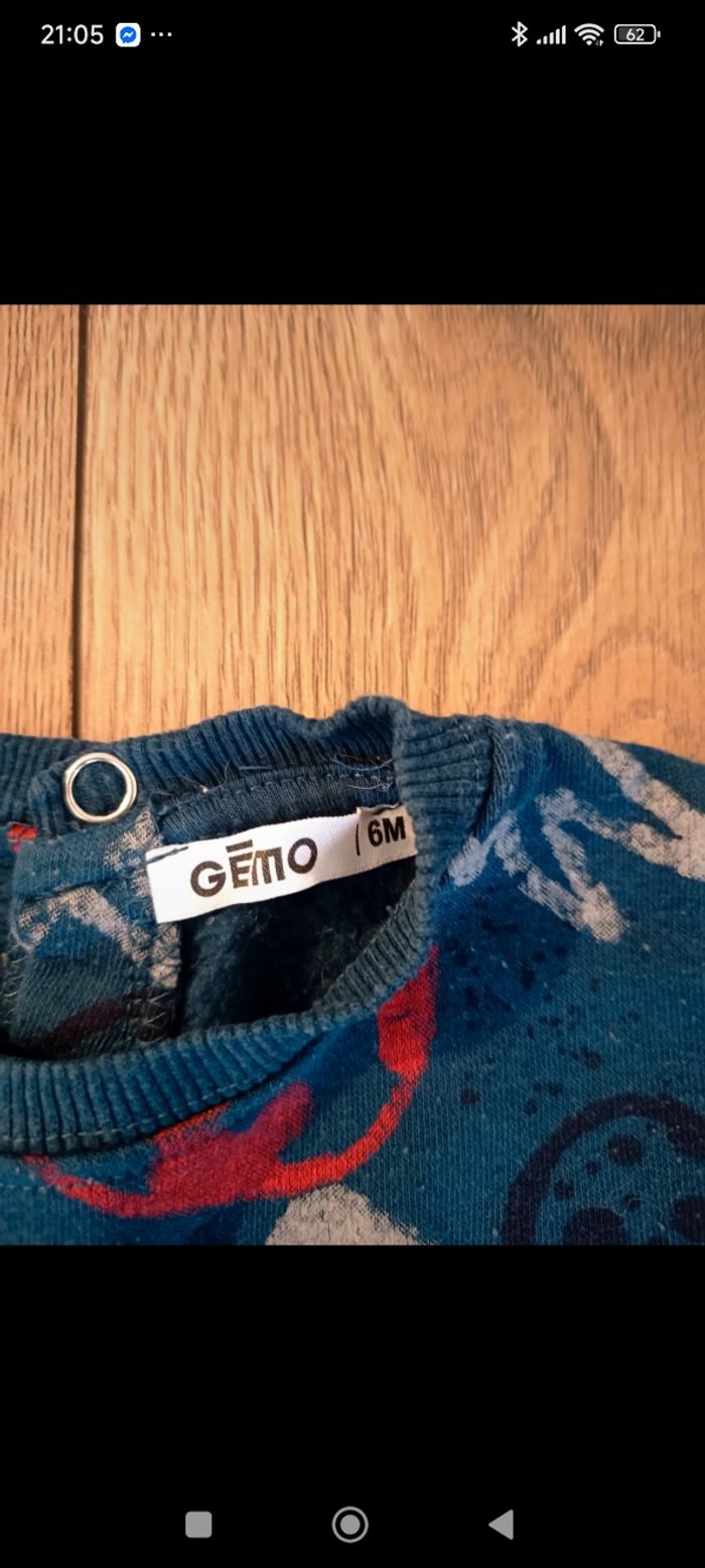 Ensemble sweat et pantalon 6 mois - photo numéro 2