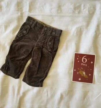 Pantalon velours marron