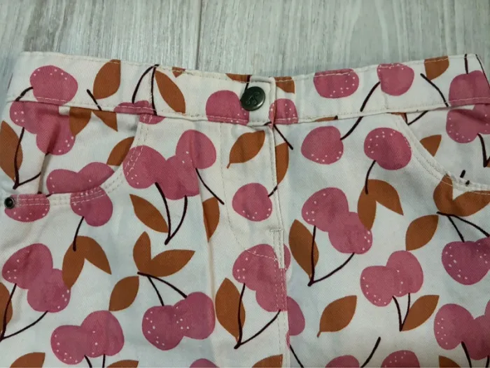 Jupe motif cerise - photo numéro 2