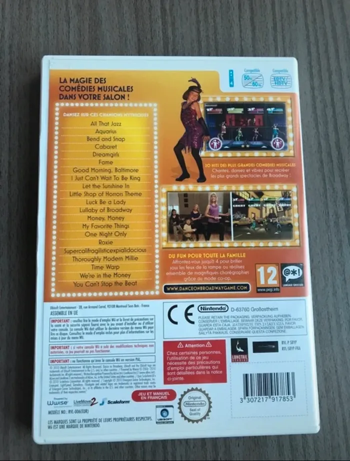 dance on brodway sur Nintendo wii testé et fonctionnel complet avec notice - photo numéro 6
