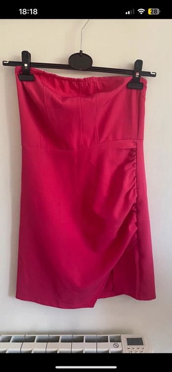 Robe bustier avec petite fente • Shein • Taille S • Rose fuchsia