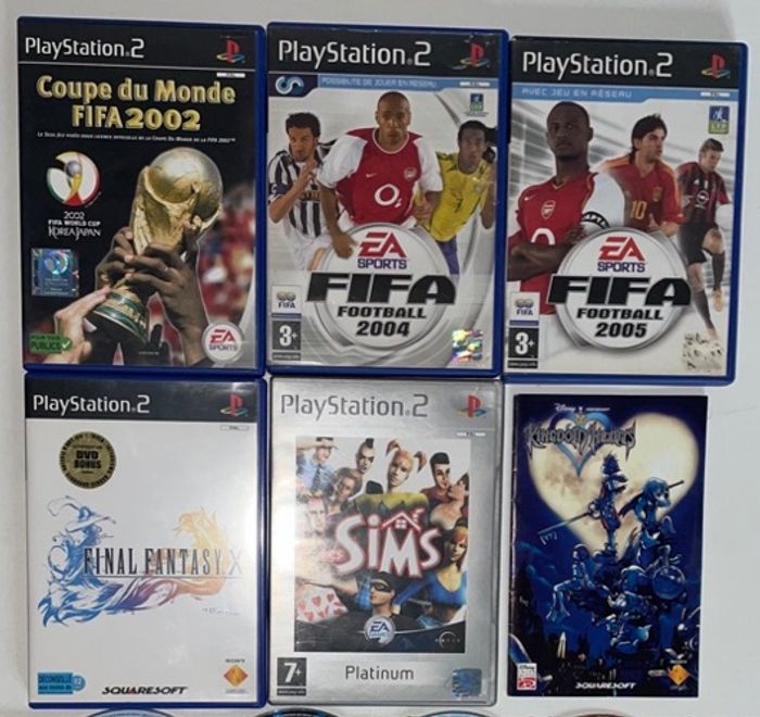 lot boites vide, notices + jeux loose Playstation 2 - photo numéro 3