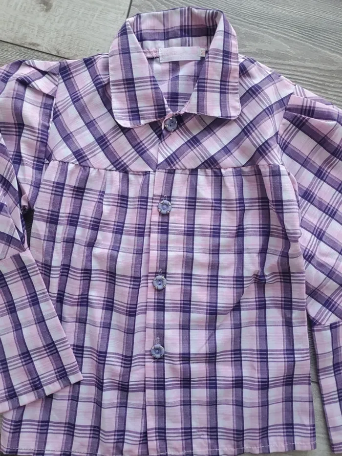 Chemise / blouse à carreaux- 10 ans - photo numéro 2