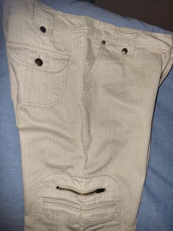 pantacourt beige t 42 ,