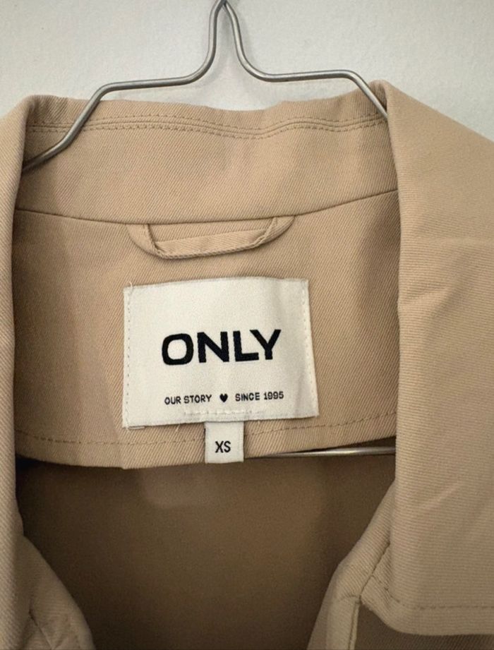 Veste Only beige style trench - photo numéro 4