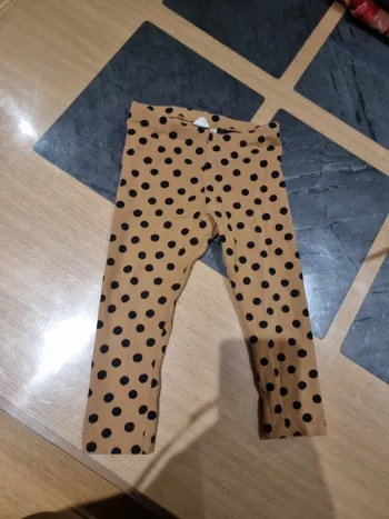 Legging à pois noir - h&m- 2/3 ans