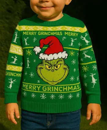 Pull Primark Grinch – 12-18 mois – Très bon état