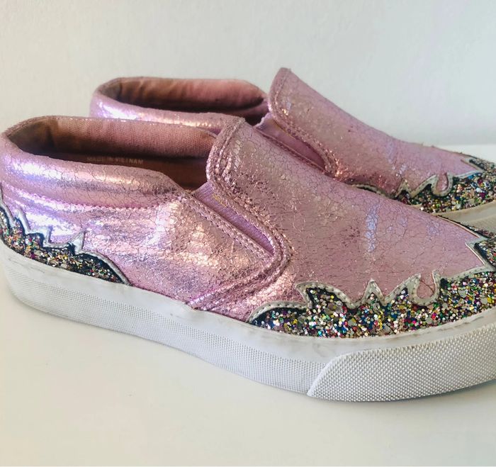 Sneakers roses pailletées - photo numéro 5