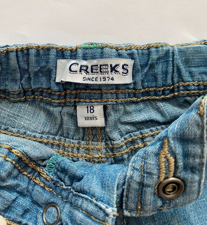 Lot 3 pantalons jeans légers - Creeks, Kimbaloo, In extenso - 18 mois - TBE - photo numéro 4