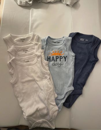 Lot de 5 body Marcel 3 mois